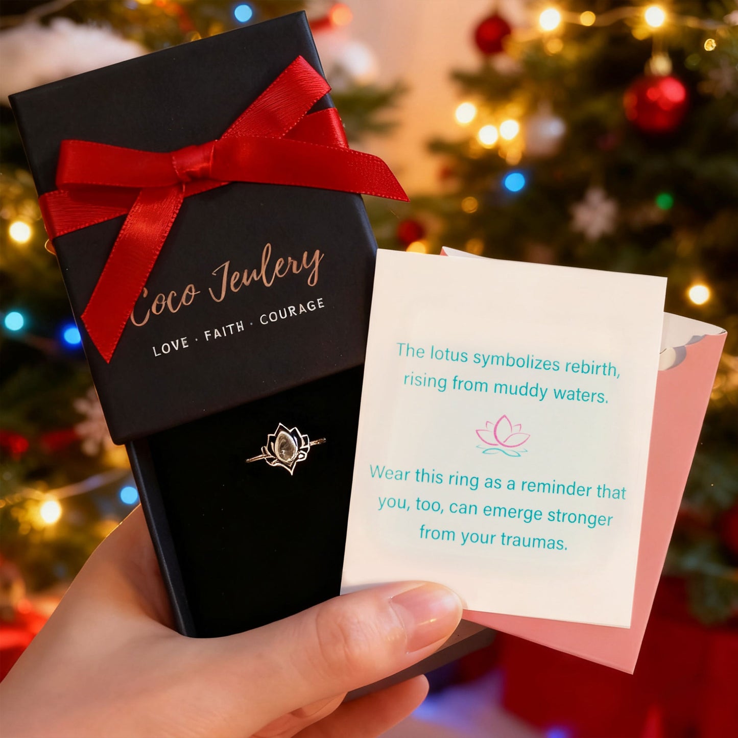 Strong As Fuck Lotus Ring