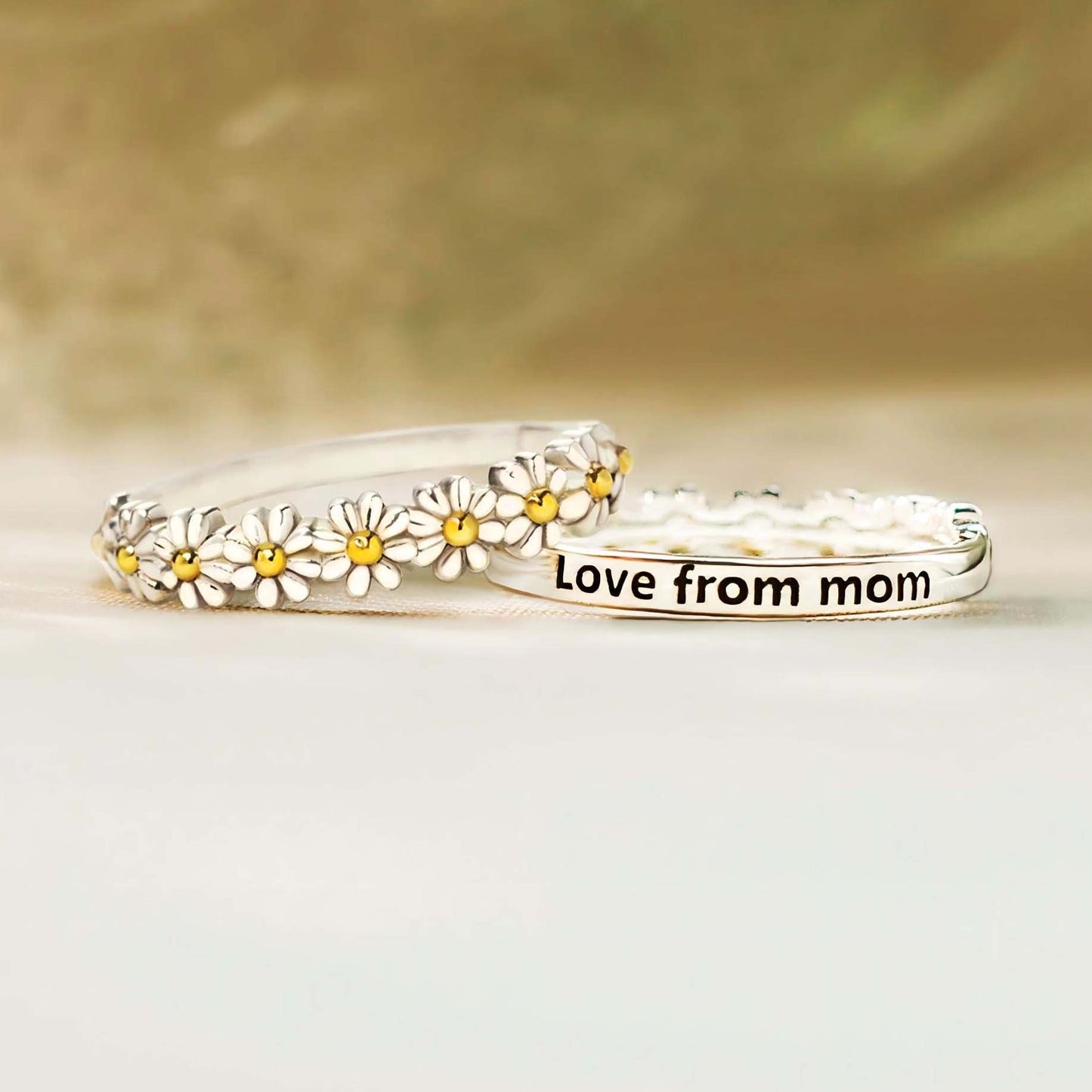 Love From Mom-I Think About You Every Daisy Ring