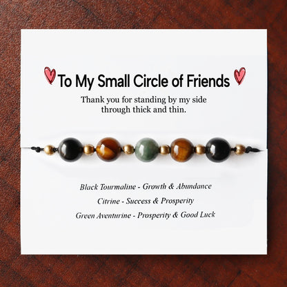 'Small Circle of Friend' Courage and Strength Crystal Bracelet