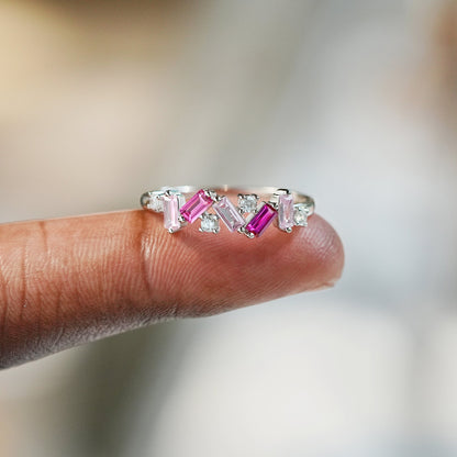 Self Love Broken Pieces Pink Band Ring