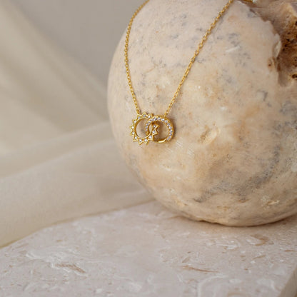 Best Bitches Sun and Moon Squad Necklace