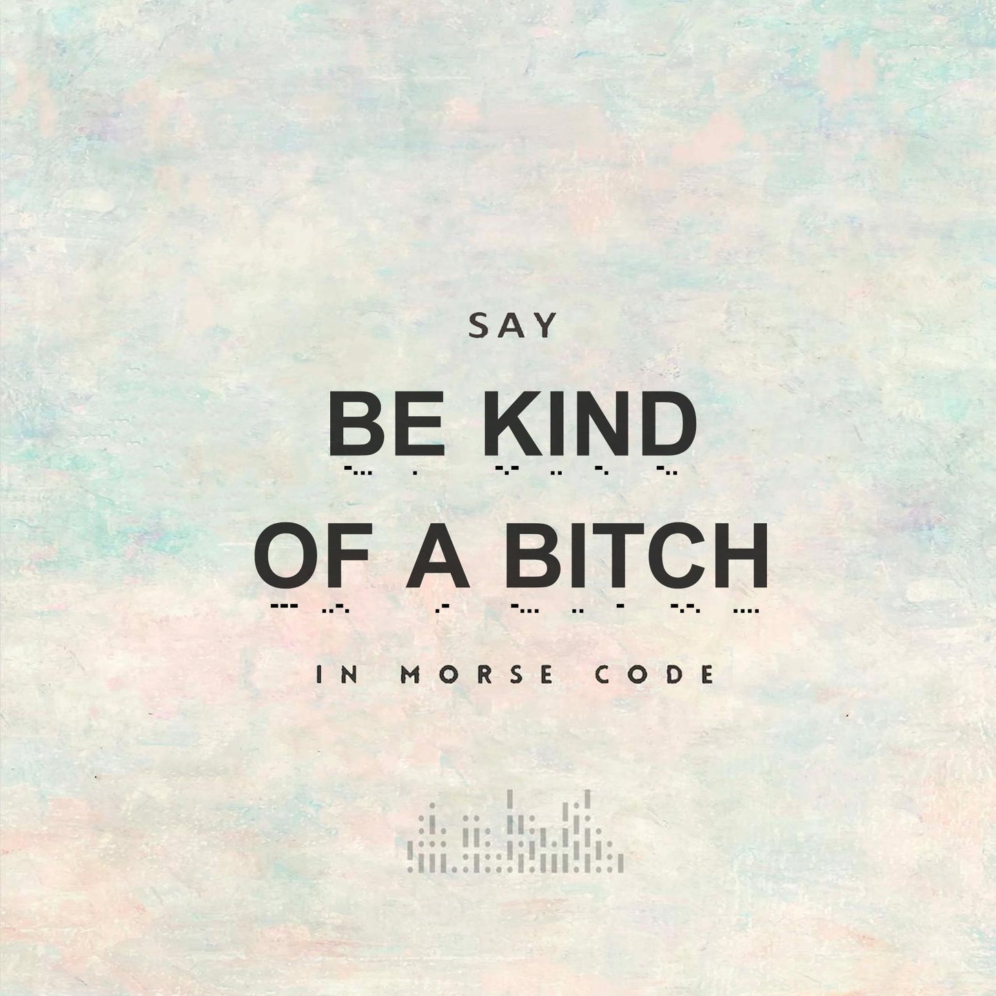 'Be Kind of a Bitch' Morse code Bracelet