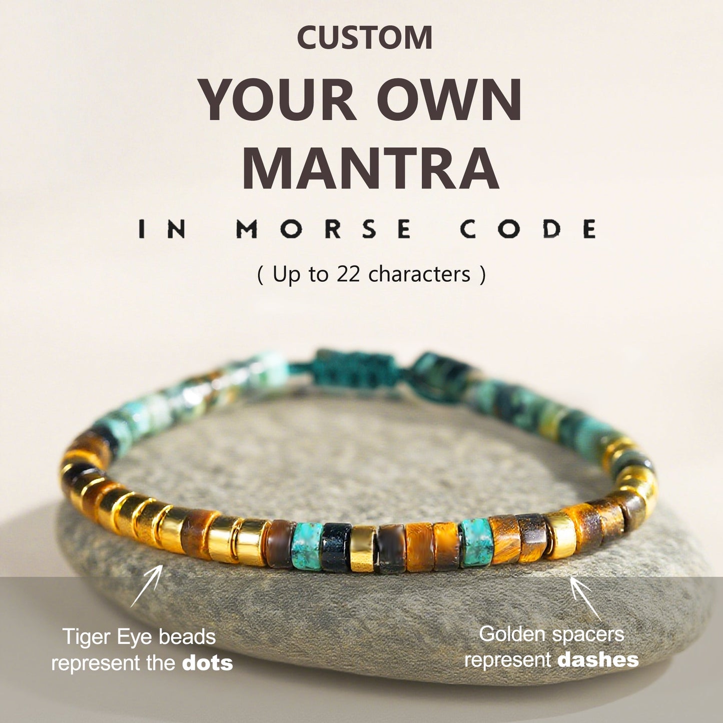 Custom Morse Code Bracelet
