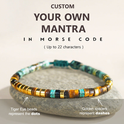 Custom Morse Code Bracelet