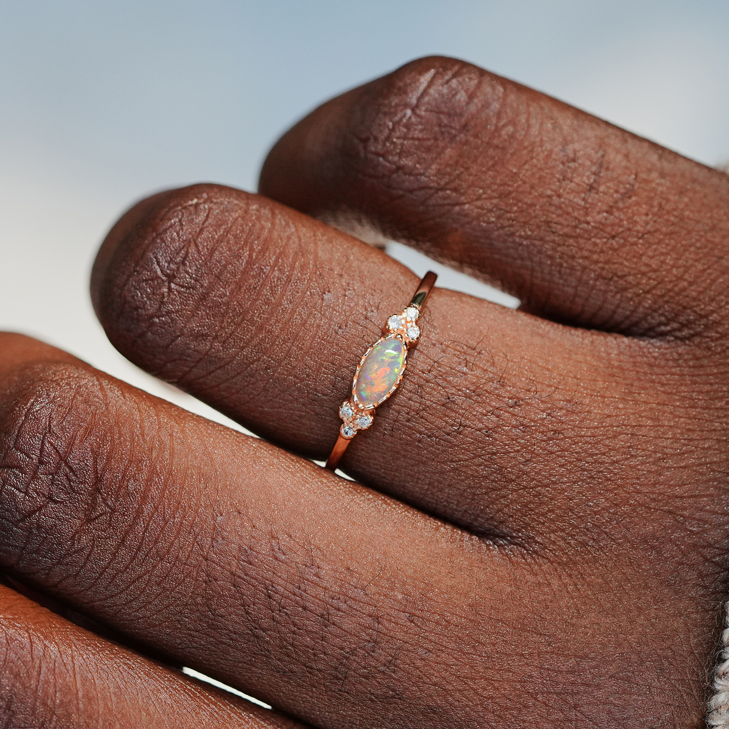 Mother & Daughter Matching Opal Ring