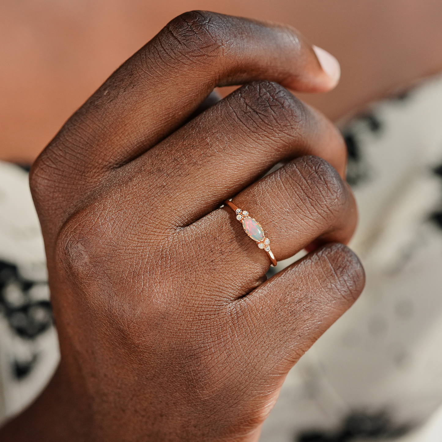 Mother & Daughter Matching Opal Ring
