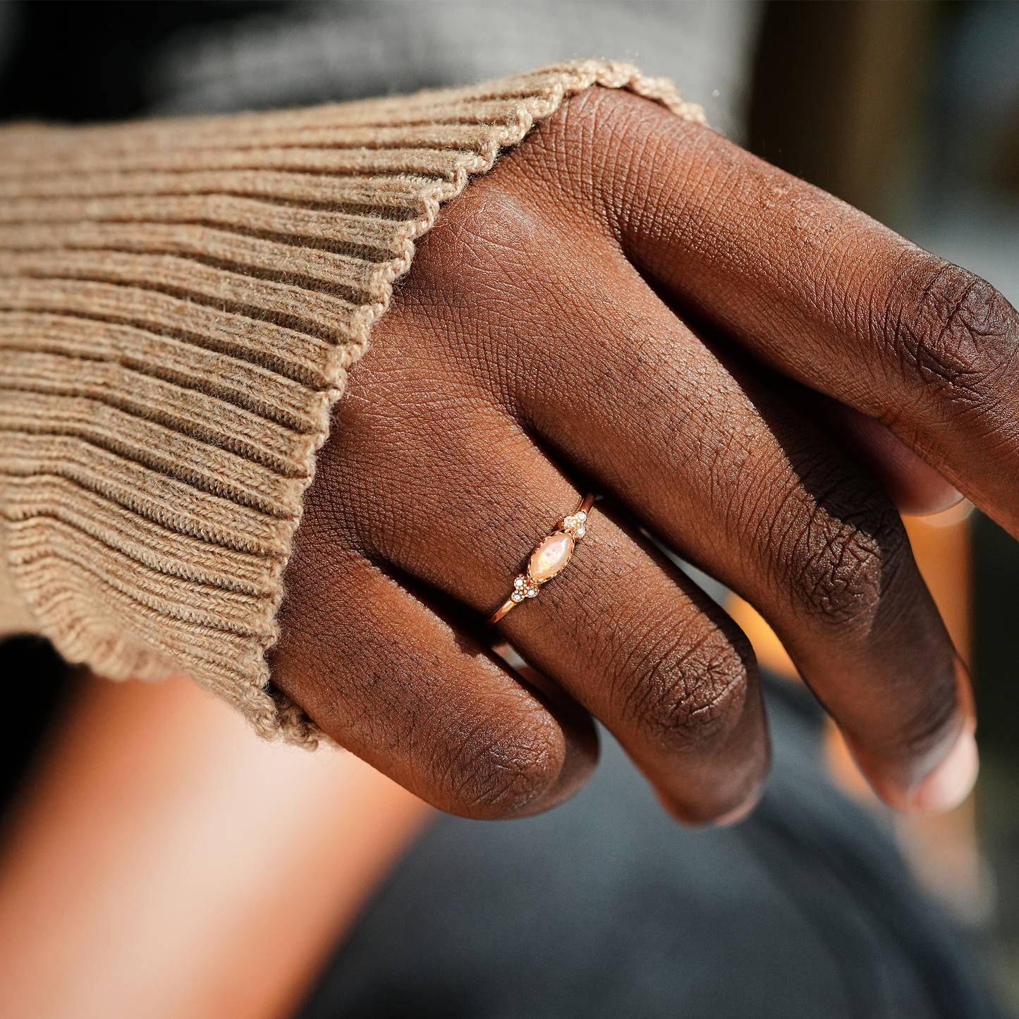Mother & Daughter Matching Opal Ring