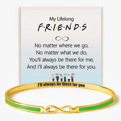 I'll always be there for you Infinity Enamel Bracelet
