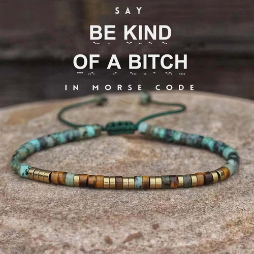 'Be Kind of a Bitch' Morse code Bracelet