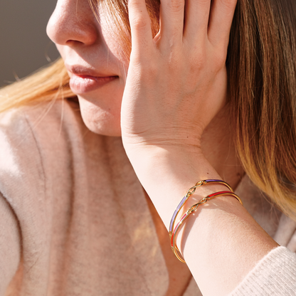 Best Bitches Forever Infinity Enamel Bangle Bracelet