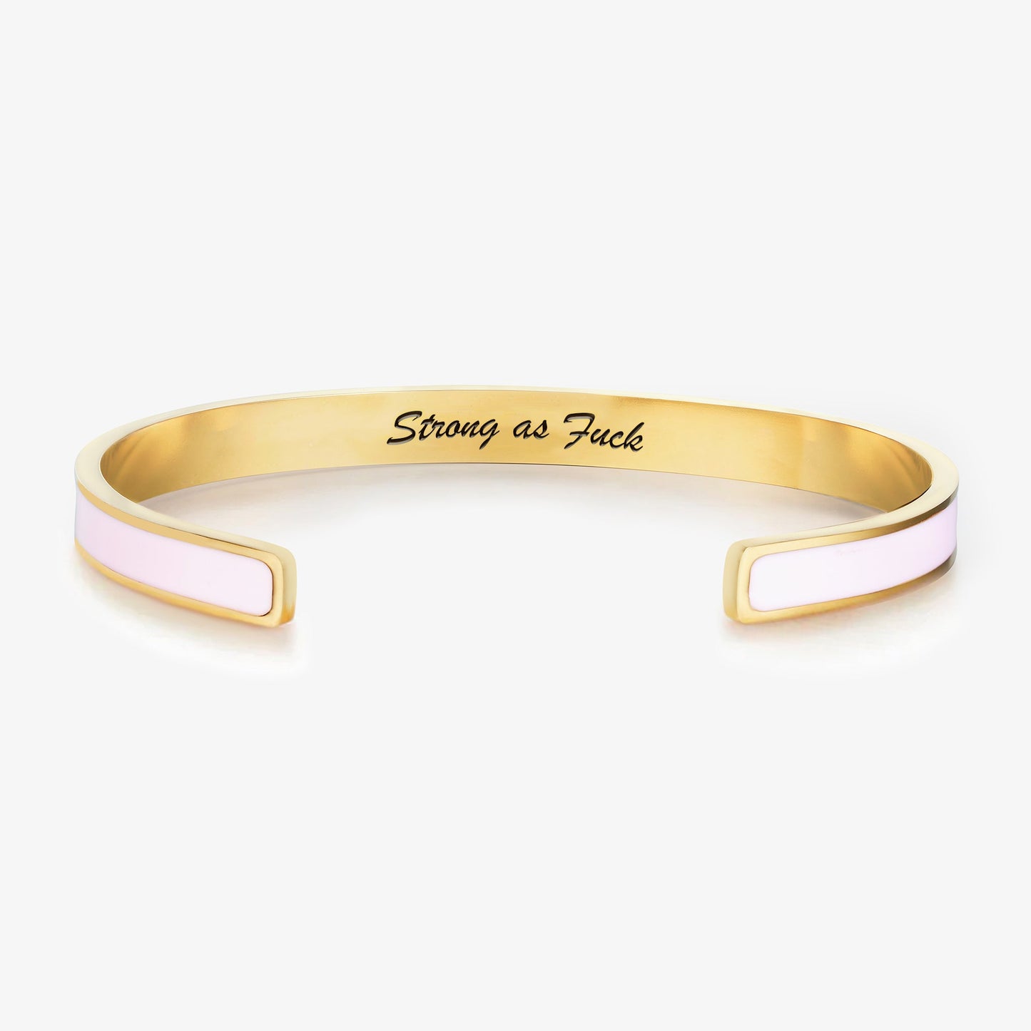 Strong As Fuck Self-Love Mantra Color Cuff Bracelet