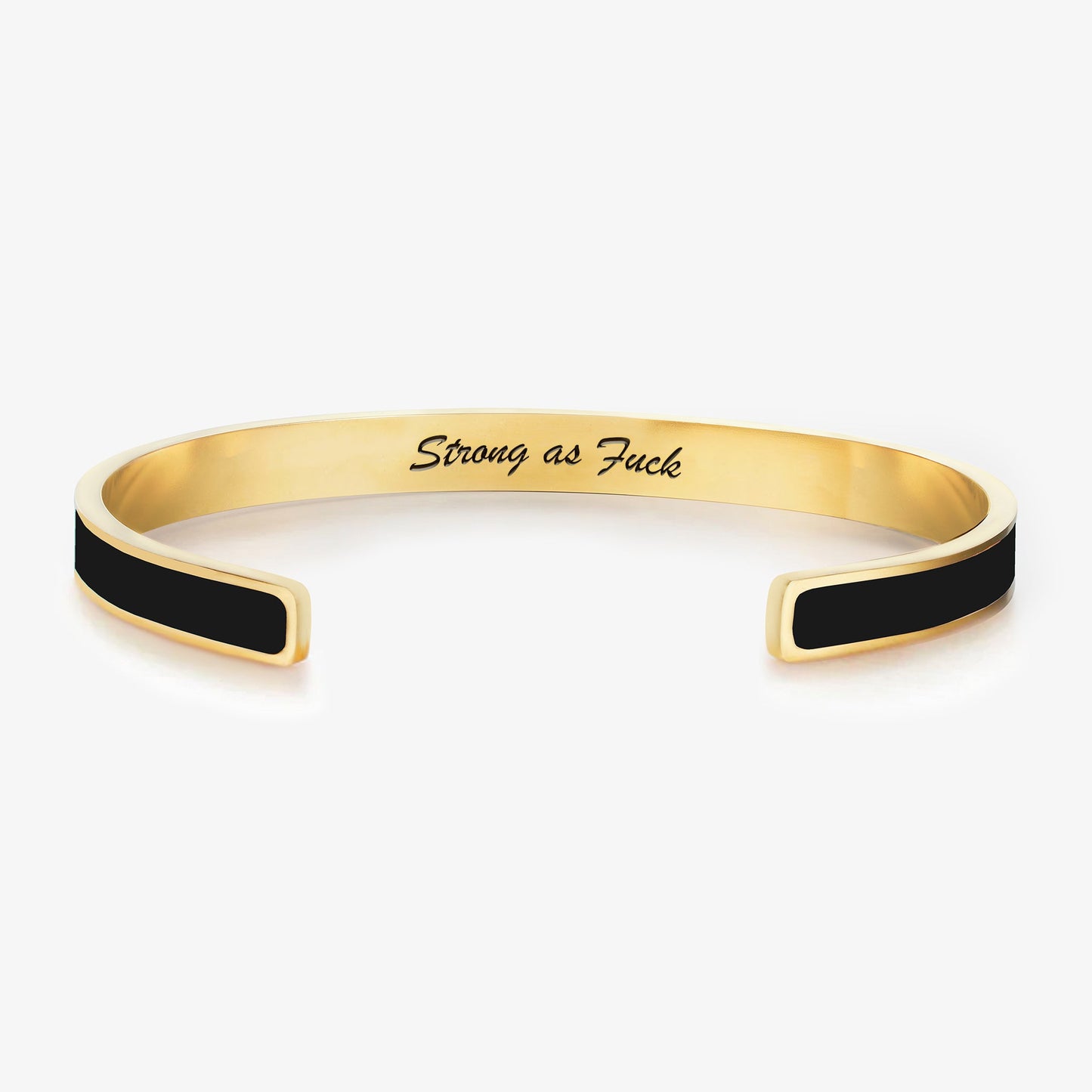 Strong As Fuck Self-Love Mantra Color Cuff Bracelet