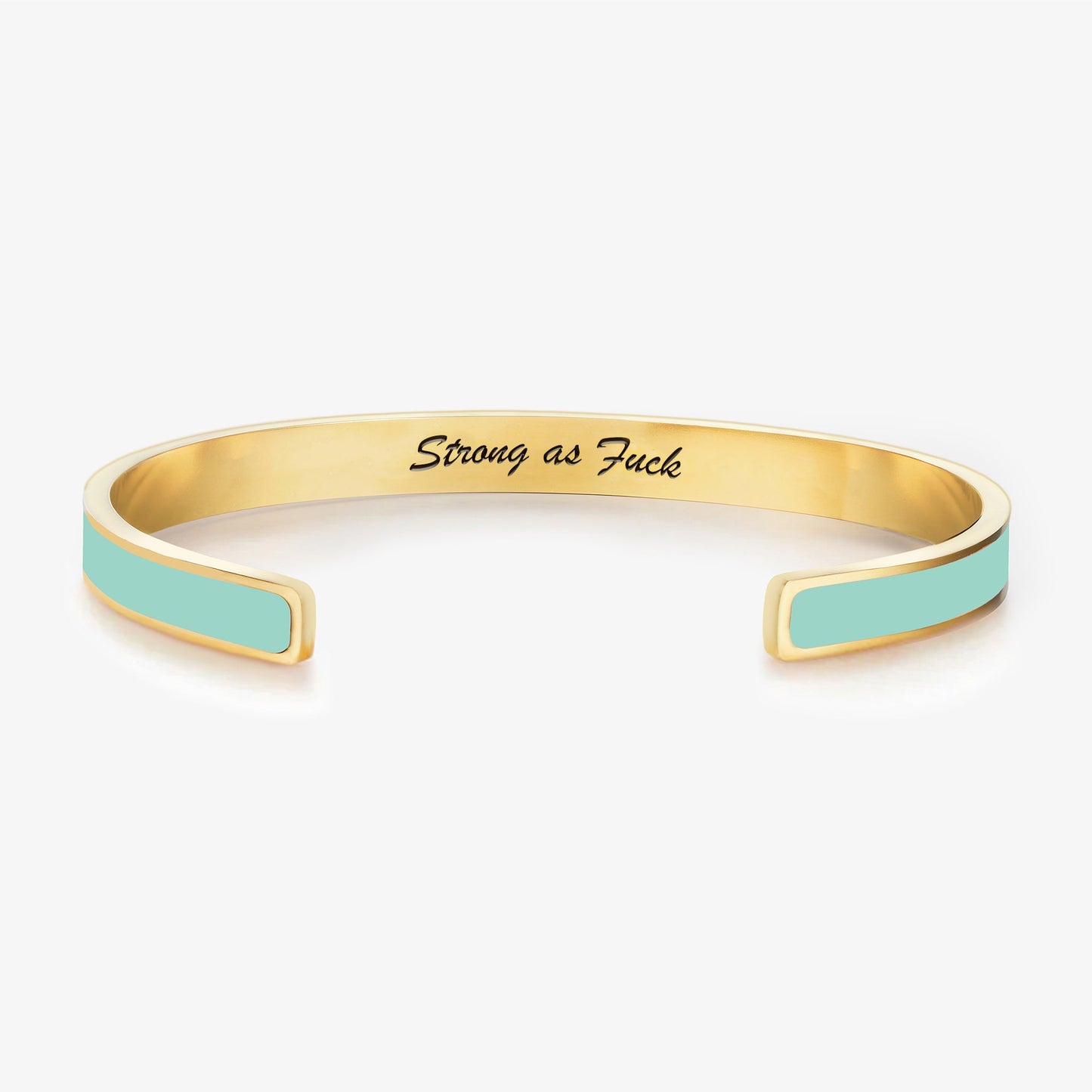 Strong As Fuck Self-Love Mantra Color Cuff Bracelet
