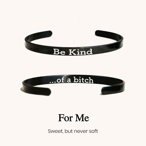 Be Kind Cuff Mantra Cuff Bracelet