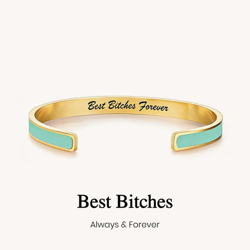 Best Bitches Forever Multiple Color Cuff Bracelet