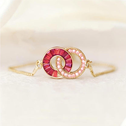 Bestie & Me Linking Birthstone Bracelet