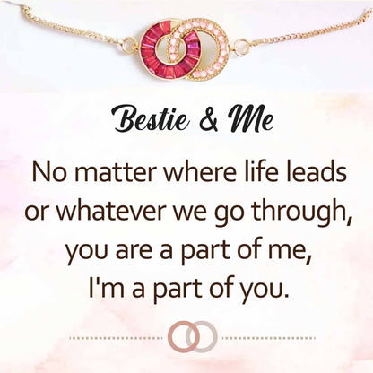 Bestie & Me Linking Birthstone Bracelet