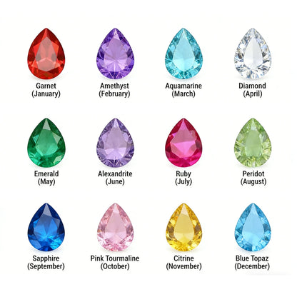 Custom Adjustable Birthstone Ring