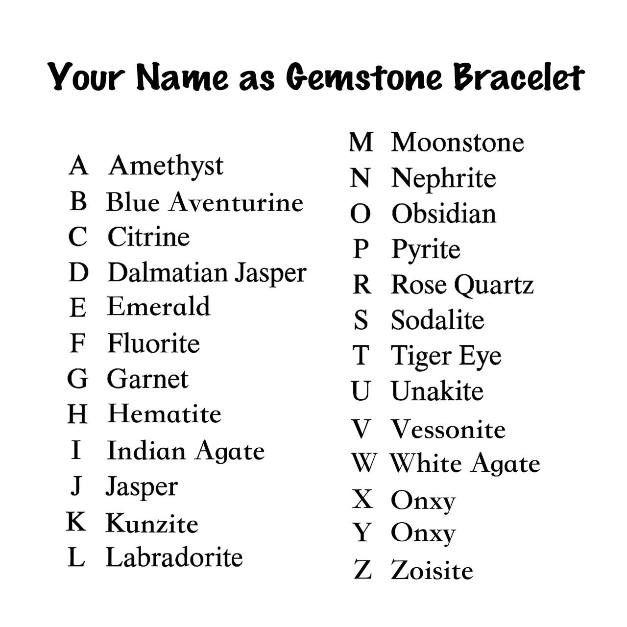 Custom Name Gem Bracelet