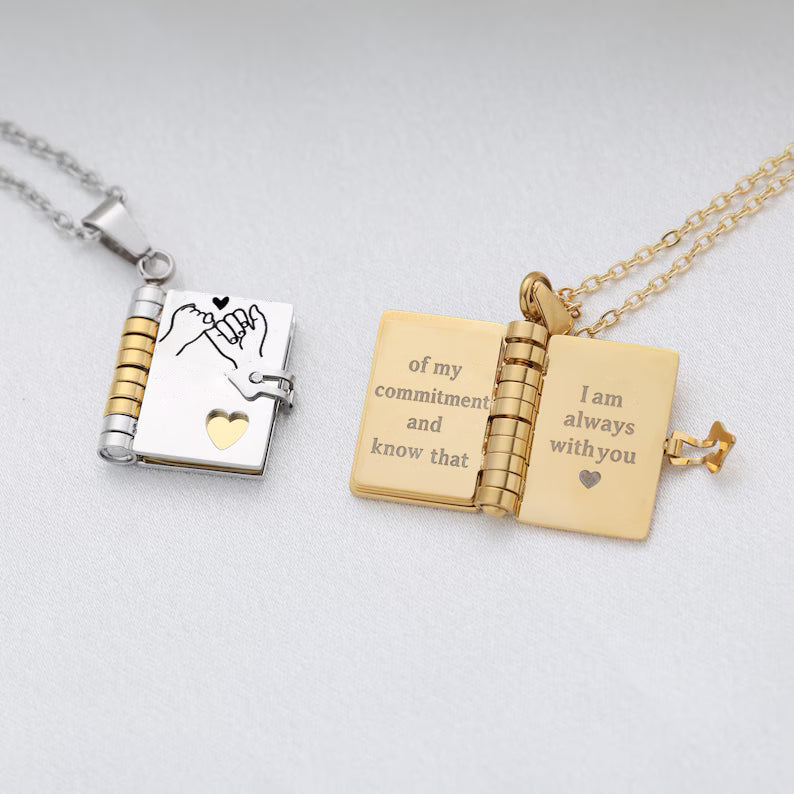 To My Daughter Story Book Necklace