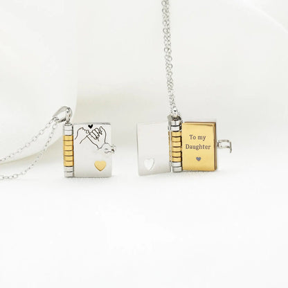 To My Daughter Story Book Necklace