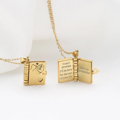 To My Daughter Story Book Necklace