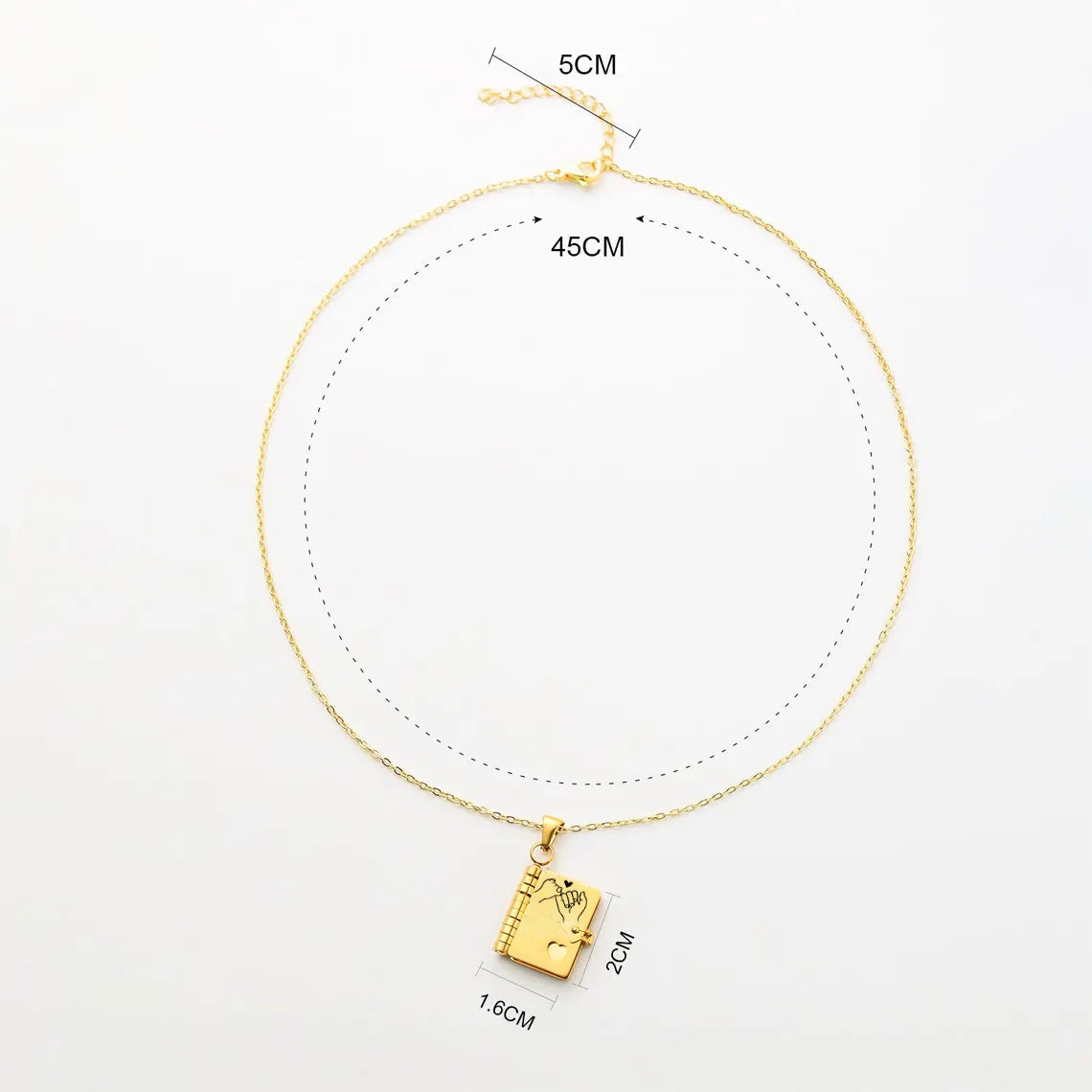 To My Daughter Story Book Necklace