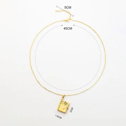 To My Daughter Story Book Necklace