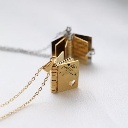 To My Daughter Story Book Necklace
