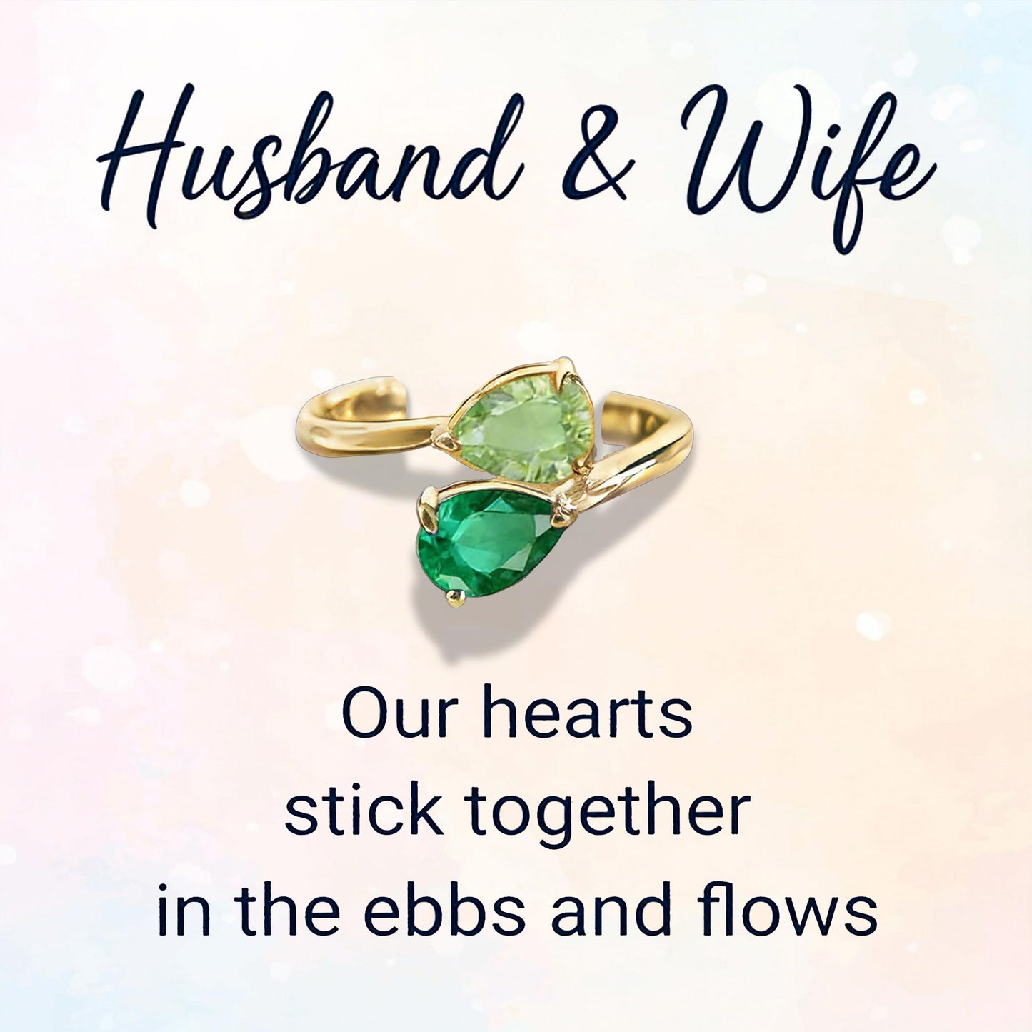 Custom Adjustable Birthstone Ring
