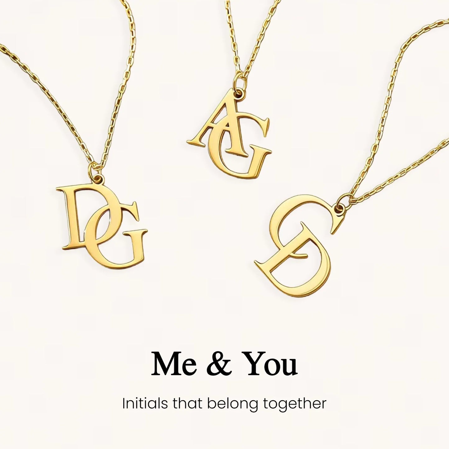 Custom Double Initial Necklace