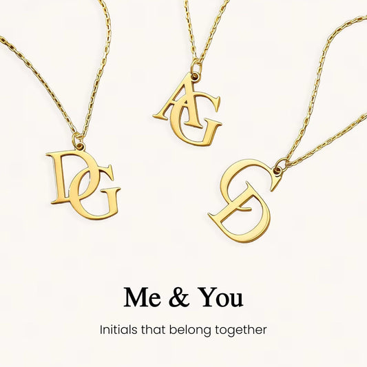 Custom Double Initial Necklace