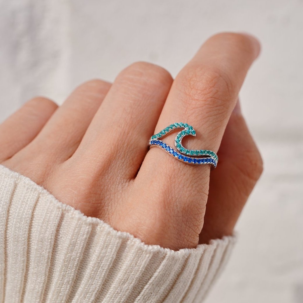 Best Bi♥︎ches Dual Waves Friendship Ring