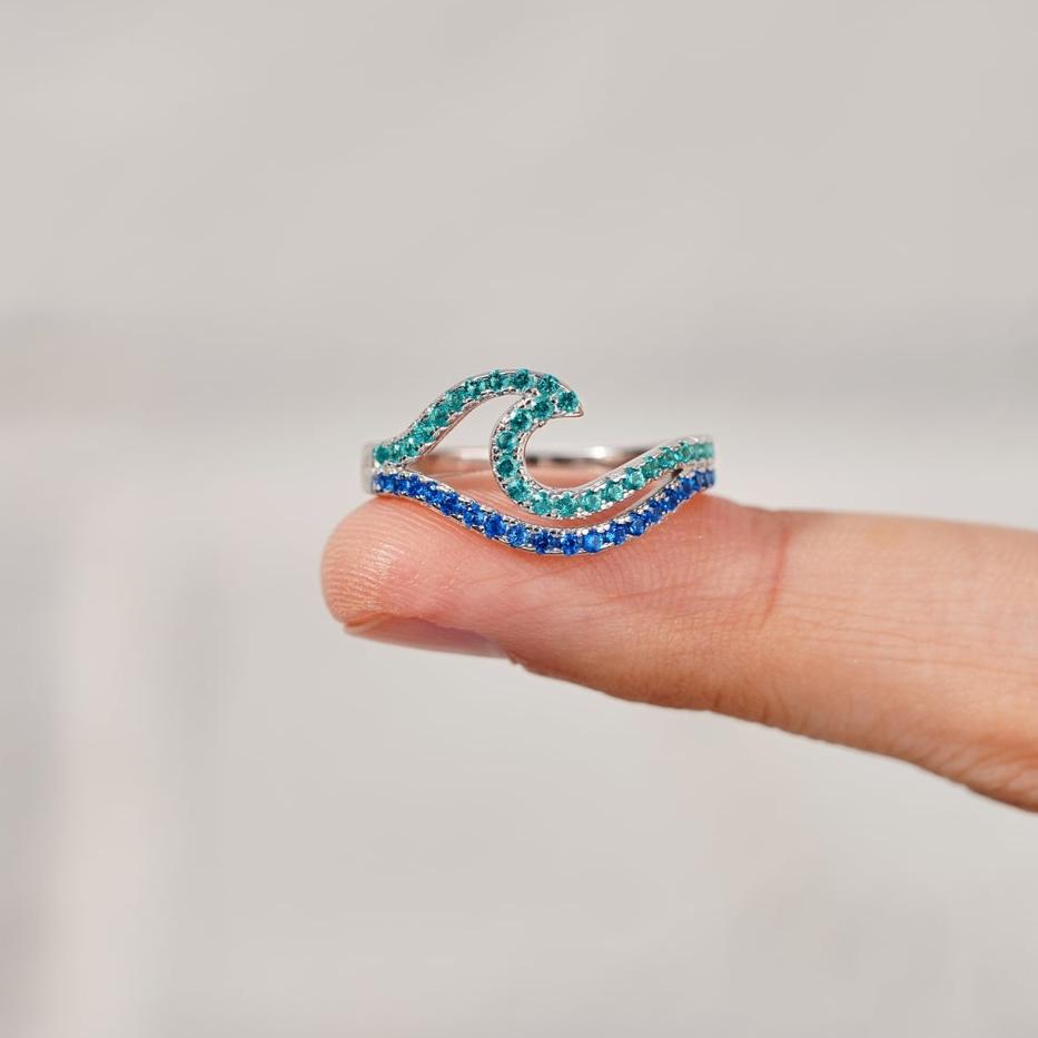 Best Bi♥︎ches Dual Waves Friendship Ring