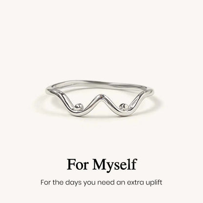 Empowerment Chin Up Tits Out Silver Boobie Ring