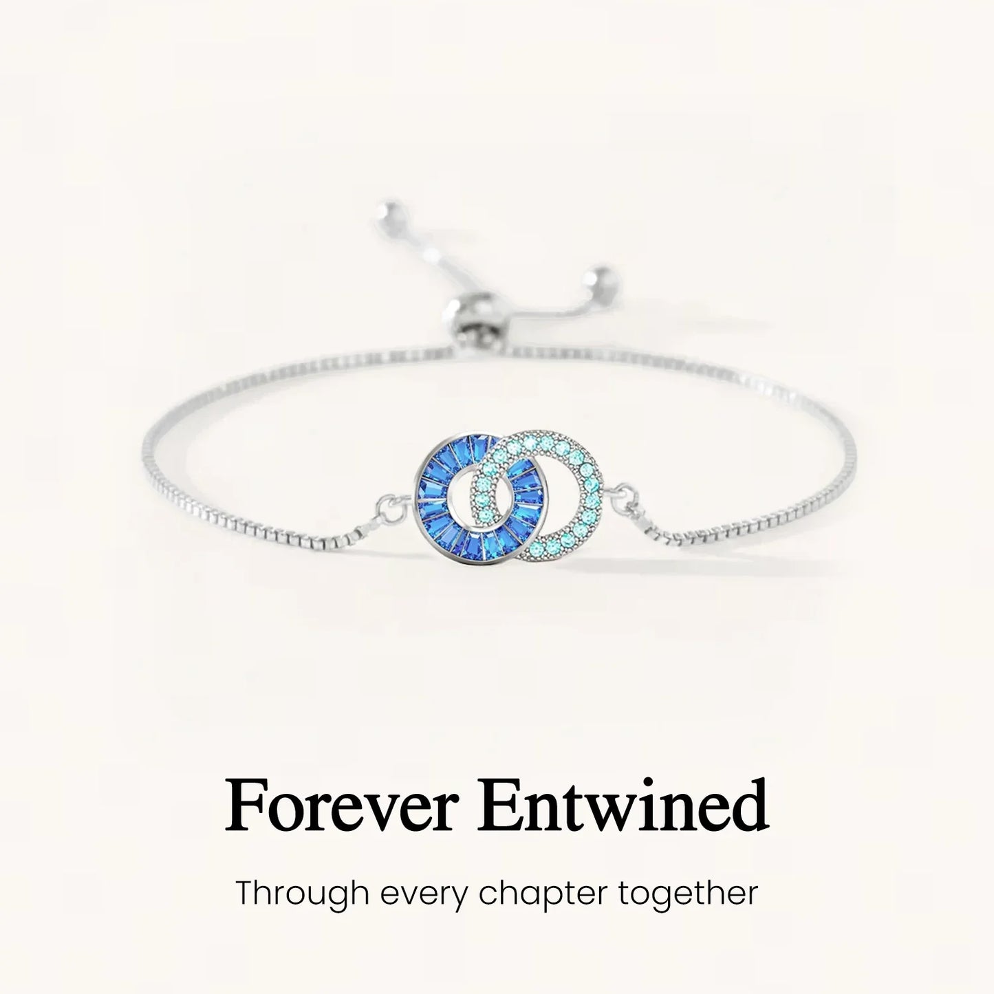 Husband & Wife Linking Birthstone Bracelet