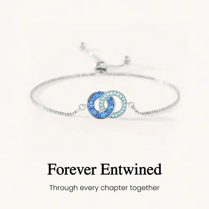 Husband & Wife Linking Birthstone Bracelet
