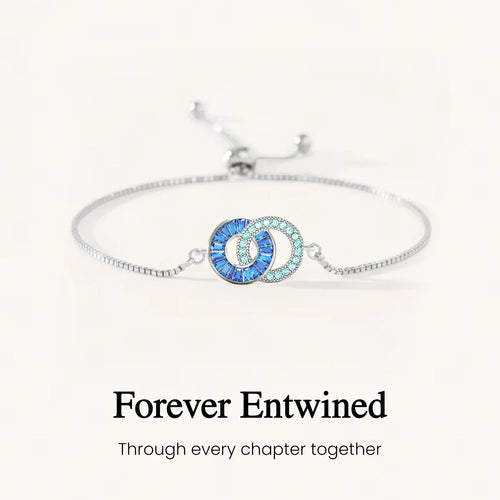 Husband & Wife Linking Birthstone Bracelet