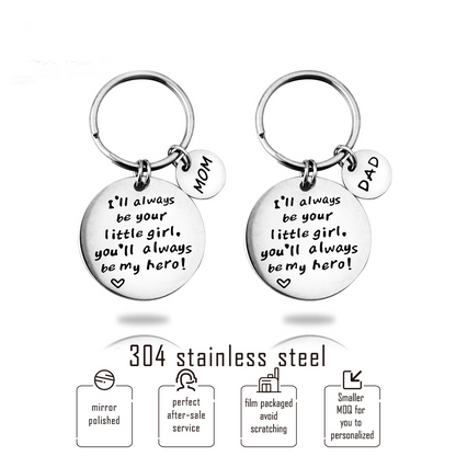 "You are my hero" gift keychain perfect for Mom or Dad ✊
