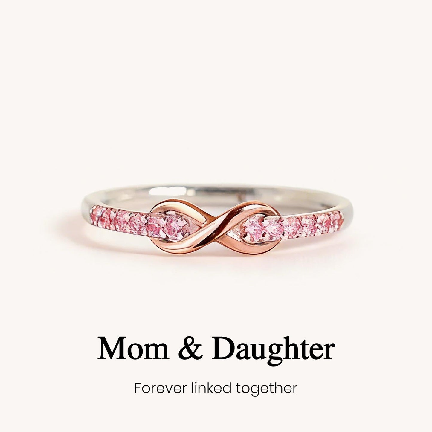 Love From Mom Infinity Band Ring