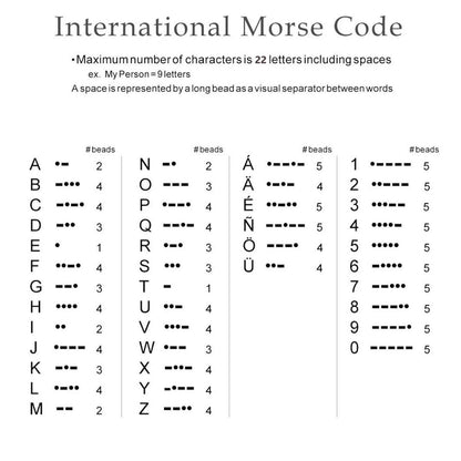 Custom Morse Code Bracelet