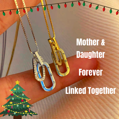 Mother & Daughter Forever Linked Together Beauty Necklace