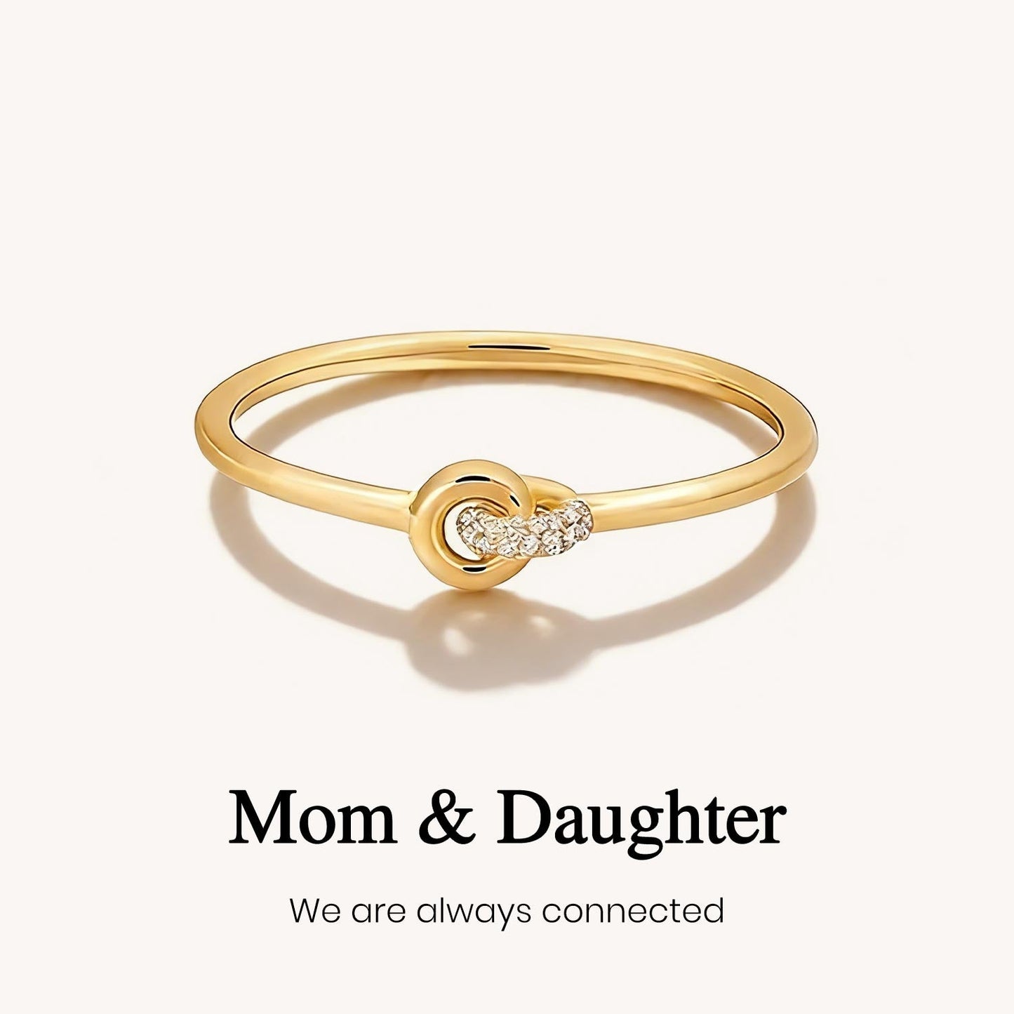 Mother & Daughter Interlocking Ring