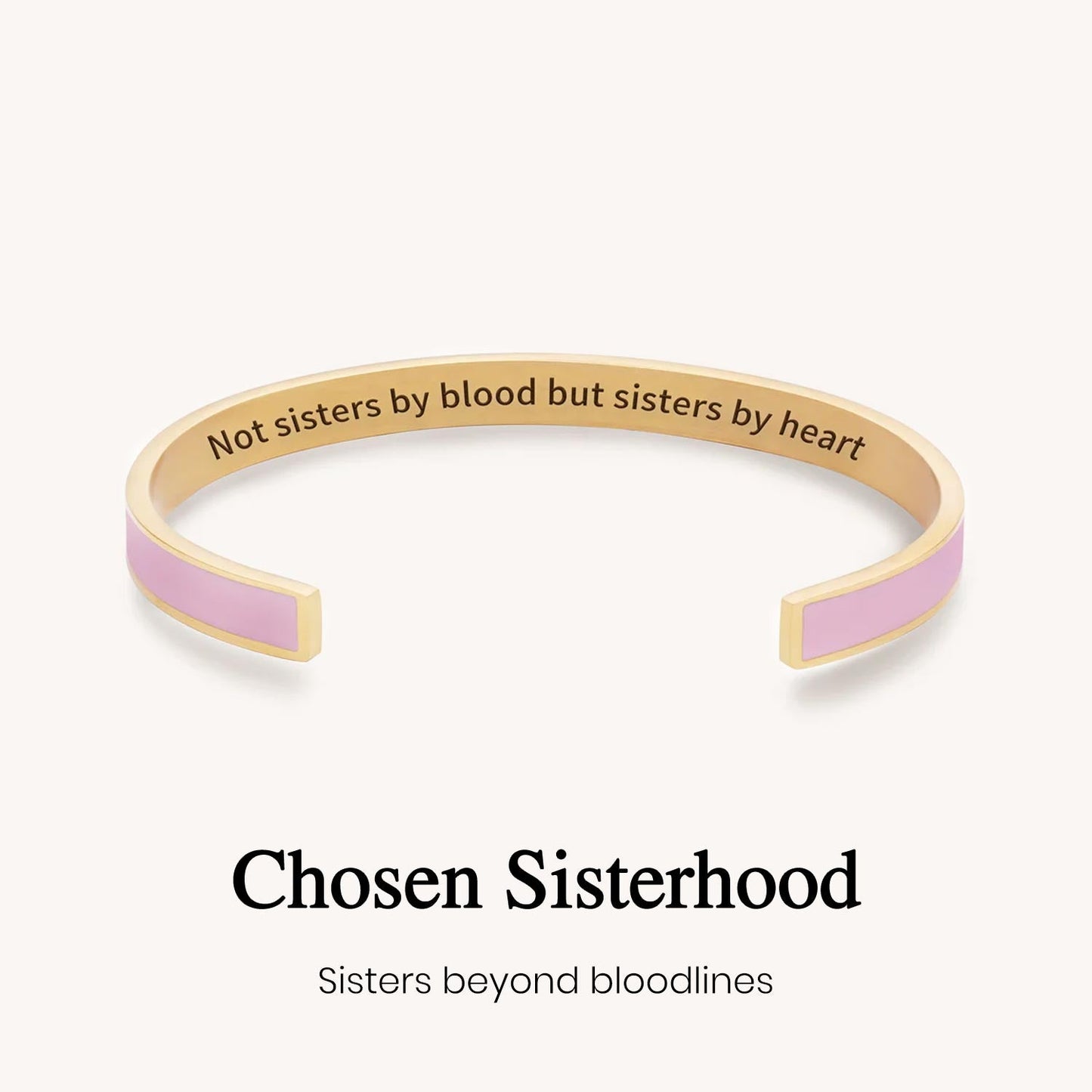 Not Sisters By Blood But Sisters By Heart Multiple Color Cuff Bracelet