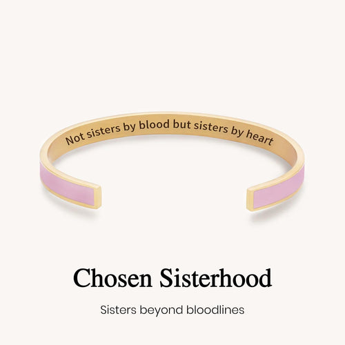Not Sisters By Blood But Sisters By Heart Multiple Color Cuff Bracelet