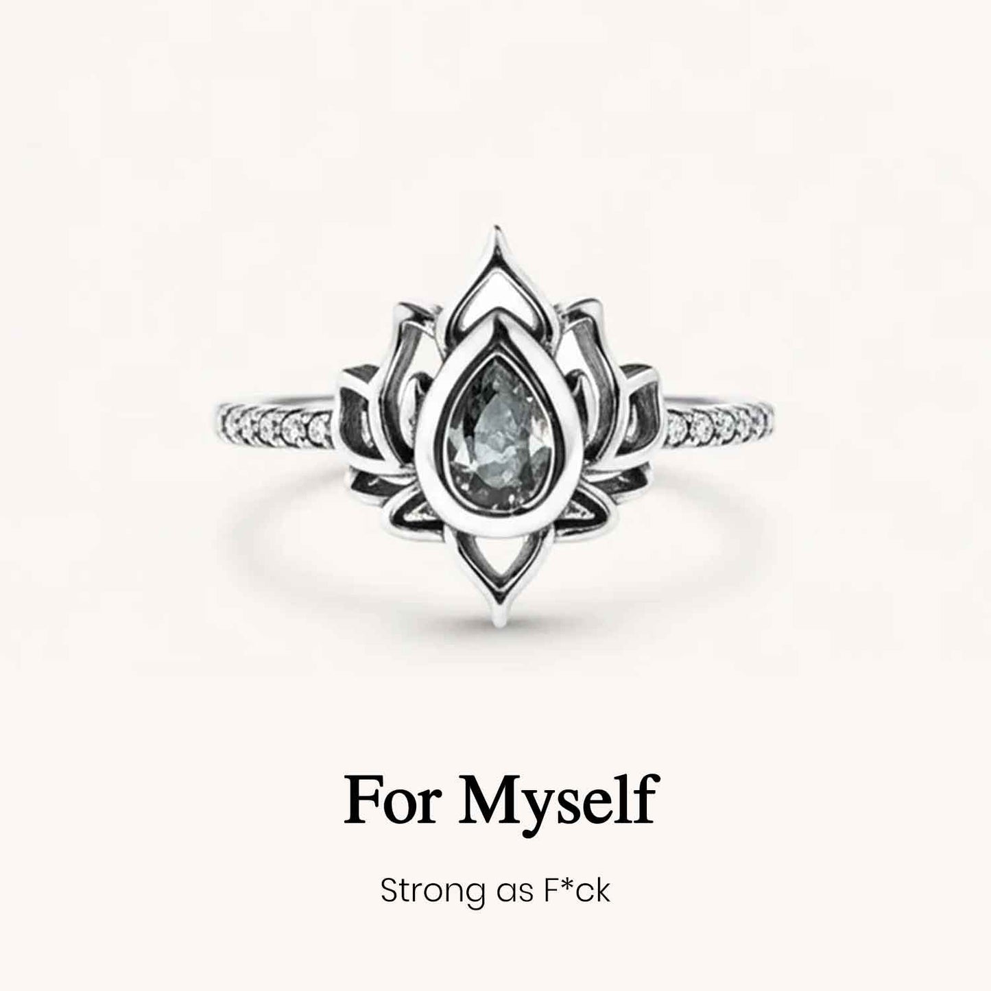 Strong As Fuck Lotus Ring