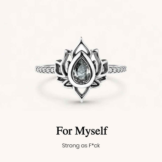 Strong As Fuck Lotus Ring