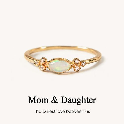 Mother & Daughter Matching Opal Ring
