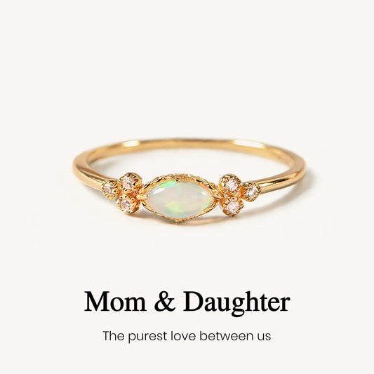 Mother & Daughter Matching Opal Ring