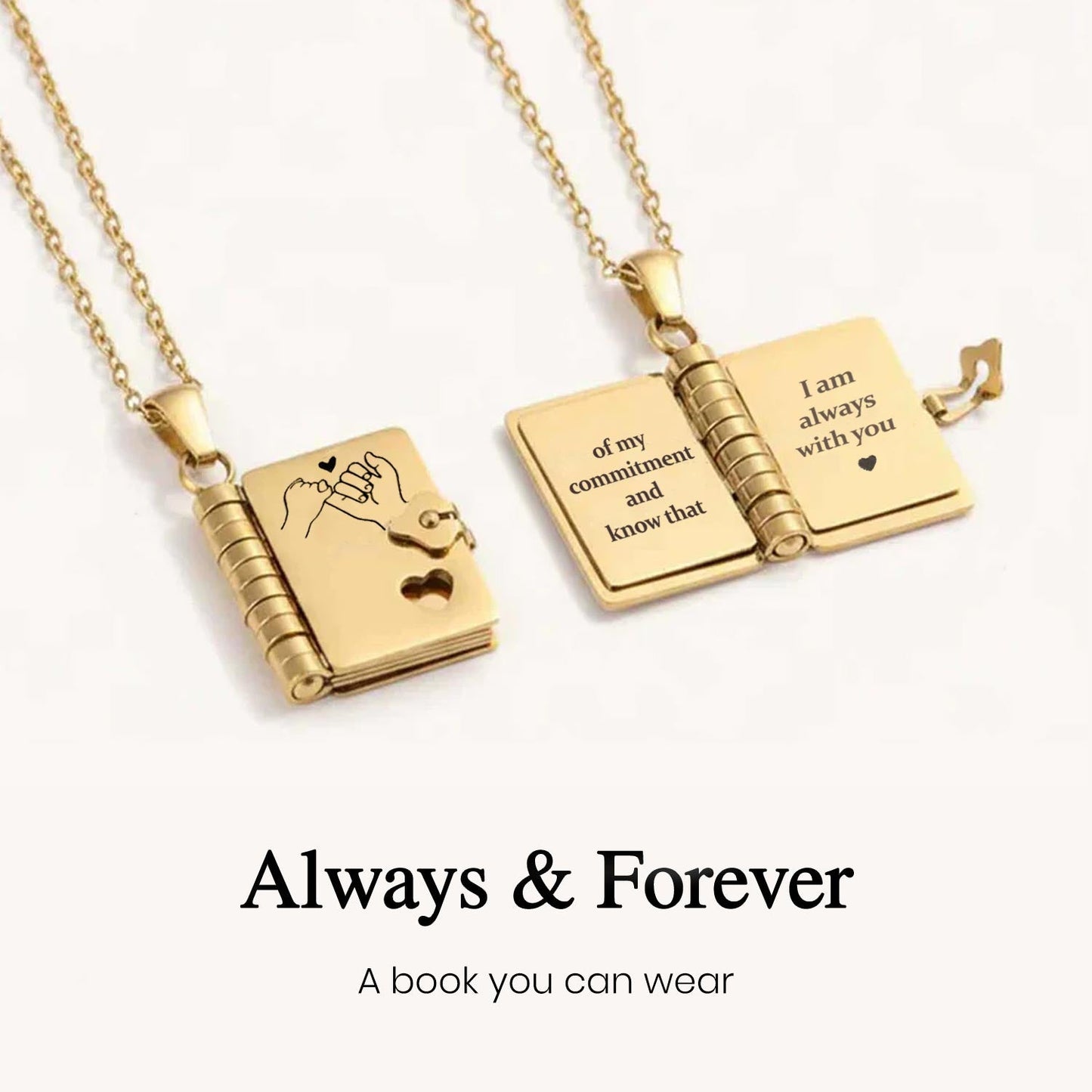 To My Daughter Story Book Necklace